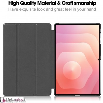 Dirbtinės odos atverčiamas dėklas - žalias (Samsung Galaxy Tab S11 Ultra 14.6 (X930/X936/X920) Dirbtinės odos atverčiamas dėklas - žalias (Samsung Galaxy Tab S11 Ultra 14.6 (X930/X936/X920)